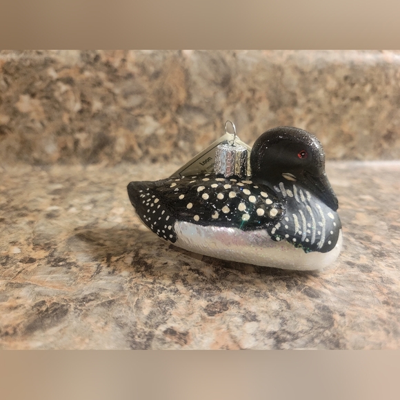 Old World Christmas Hand Blown Glass "LOON" - Picture 3 of 9